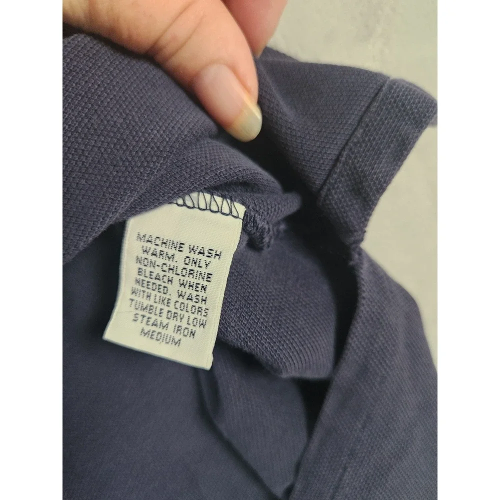 Men's Polo Ralph Lauren Navy Shortsleeve Polo‎ Shirt Classic Fit Size Large